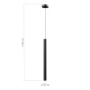 ST LUCE SL6210.403.01 Светильник подвесной ST-Luce Черный/Черный, Золотистый LED 1*7W 3000K ЛИЛИТ