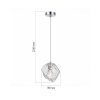 ST LUCE SL1175.103.01 Светильник подвесной ST-Luce Хром/Прозрачный E14 1*40W ПОРТИЧИ