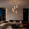 ST LUCE SL6136.233.01 Светильник подвесной ST-Luce золото/коньячный LED 1*28W 3000K СПАЙН