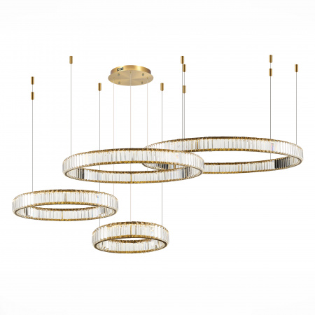 ST LUCE SL1622.303.04 Люстра подвесная ST-Luce Латунь/Прозрачный LED 1*190W 4000K ТИВОЛИ
