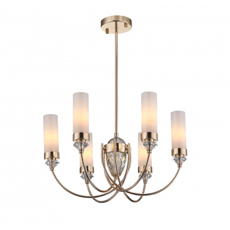 ST LUCE SL1402.253.06 Люстра подвесная ST-Luce Золото/Белый, Прозрачный E14*6 40W ЭЛЕГРА
