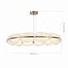 ST LUCE SL1304.203.65 Люстра подвесная ST-Luce Золотистый/Белый LED 1*65W 3000K ЭТУАЛЬ