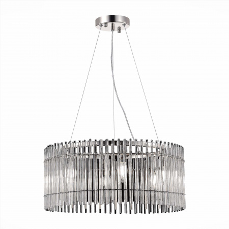 ST LUCE SL1656.113.06 Люстра подвесная ST-Luce Никель/Прозрачный E14 6*40W ЭПИКА