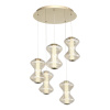 ST LUCE SL6136.233.01 Светильник подвесной ST-Luce золото/коньячный LED 1*28W 3000K СПАЙН