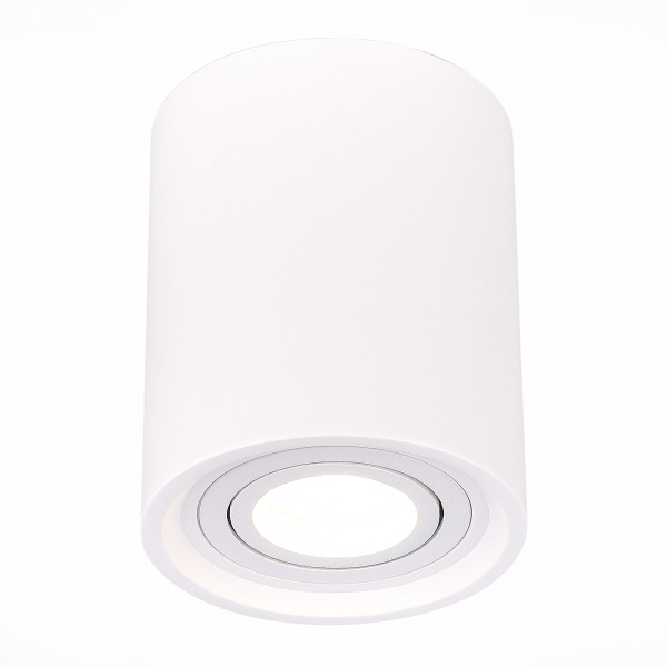 ST LUCE ST156.502.01 Светильник потолочный Белый GU10 1*50W IP20 D100xH120 180-240V Без ламп Накладные светильники