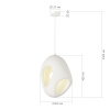 ST LUCE SL1522.543.01 Светильник подвесной ST-Luce белый/белый E27 1*25W ВАБИ САБИ