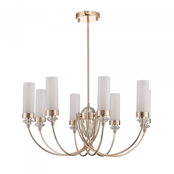 ST LUCE SL1402.253.08 Люстра подвесная ST-Luce Золото/Белый E14*8 40W ЭЛЕГРА