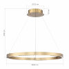 ST LUCE SL6238.333.01 Светильник подвесной ST-Luce латунь/латунь LED 1*32W 4000K ПАРИЛЛА
