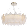 ST LUCE SL6135.223.01 Светильник подвесной ST-Luce золотистый/белый, янтарный LED 1*56W 3000K ЛАЙТА