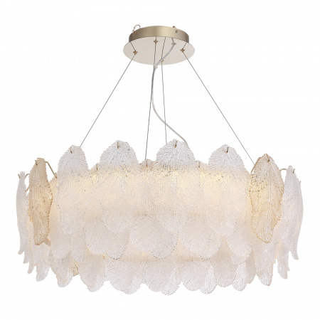 ST LUCE SL6135.223.01 Светильник подвесной ST-Luce золотистый/белый, янтарный LED 1*56W 3000K ЛАЙТА