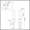 Настенный светильник ODEON LIGHT MIDCENT 6625/1W