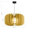 ST LUCE SL3004.413.01 Светильник подвесной ST-Luce Черный/Желтый E27 1*60W СЕНТИТО