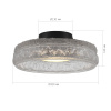 ST LUCE SL6143.402.01 Светильник потолочный ST-Luce черный/прозрачный LED 1*15W 4000K АНТИК
