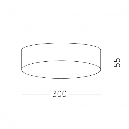 ST LUCE ST606.442.36 Светильник потолочный Черный LED 1*36W 4000K 3 240Lm Ra>90 120° IP20 D300xH55 180-240V Накладные светильники