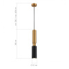ST LUCE SL1192.343.01 Светильник подвесной ST-Luce Латунь/Латунь, Черный GU10 1*5W 4000K ПРИЕТТИ