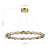 ST LUCE SL6009.213.01 Люстра подвесная ST-Luce Золотой/Прозрачный,Янтарный LED 1*30W 3000K ДИАМАНТА