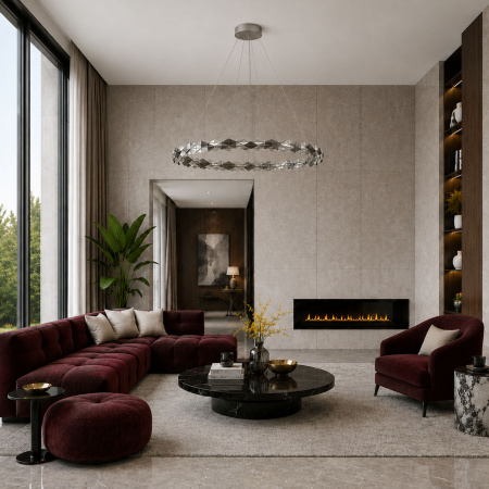ST LUCE SL6009.113.01 Люстра подвесная ST-Luce Хром/Прозрачно-Дымчатый LED 1*30W 3000K ДИАМАНТА