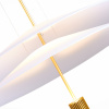 ST LUCE SL6101.203.01 Люстра подвесная ST-Luce Золотистый/Белый LED 1*10W 3000K ИСОЛА