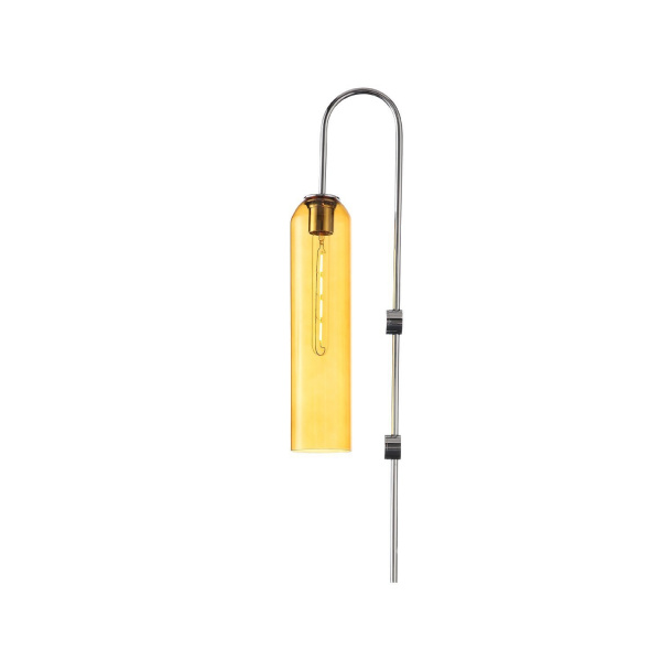 ST LUCE SL1145.191.01 Светильник настенный ST-Luce Хром/Янтарный E27 1*60W КАЛЛАНА