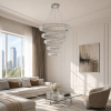 ST LUCE SL1622.113.05 Люстра подвесная ST-Luce Хром/Прозрачный LED 1*285W 4000K ТИВОЛИ