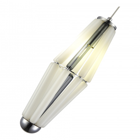 ST LUCE SL1242.153.01 Светильник подвесной ST-Luce Хром/Молочный G9 1*5W 4000K ЧИАРА