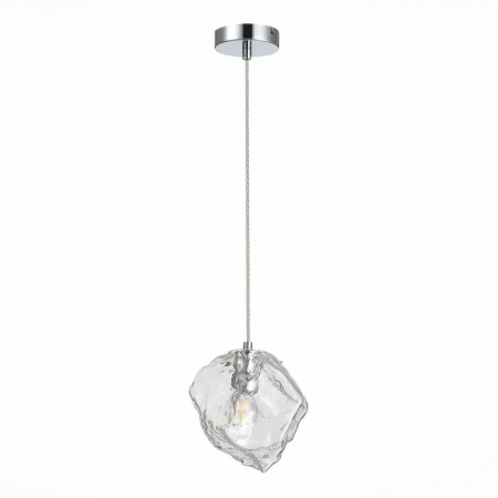 ST LUCE SL1175.103.01 Светильник подвесной ST-Luce Хром/Прозрачный E14 1*40W ПОРТИЧИ