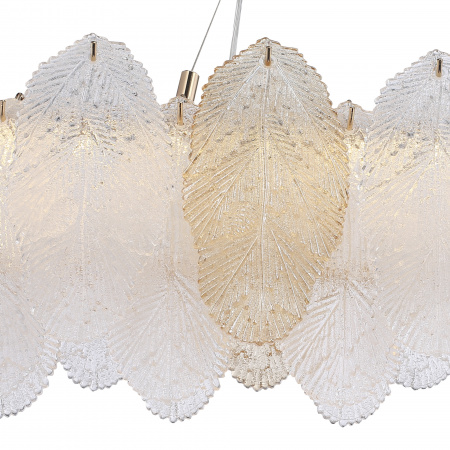 ST LUCE SL6135.233.01 Светильник подвесной ST-Luce золотистый/белый, янтарный LED 1*24W 3000K ЛАЙТА