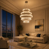 ST LUCE SL1622.103.05 Люстра подвесная ST-Luce Хром/Прозрачный LED 1*255W 4000K ТИВОЛИ