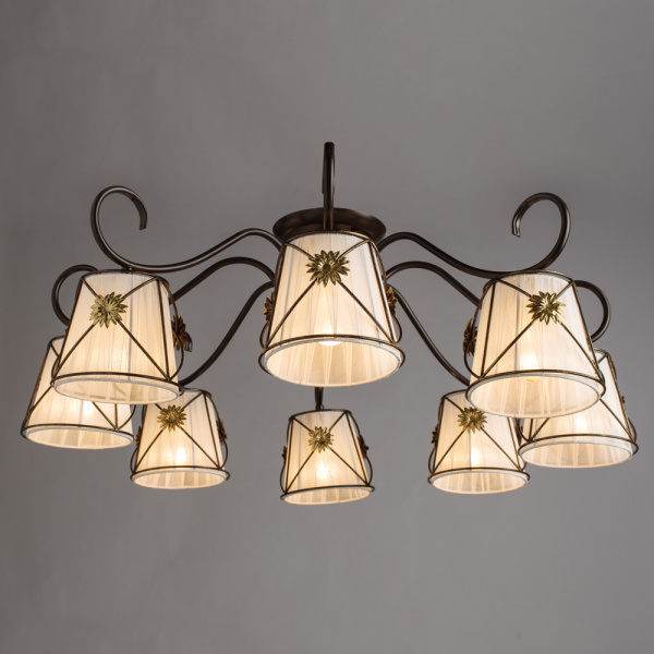 Потолочная люстра Arte Lamp FORTUNA A5495PL-8BR