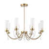 ST LUCE SL1400.303.08 Люстра подвесная ST-Luce Латунь/Латунь, Прозрачный E14 8*40W ИЛЛЮМИА