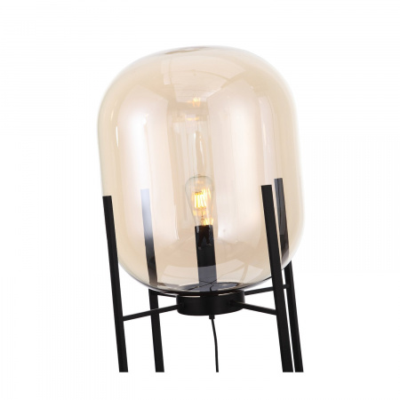 ST LUCE SL1050.525.01 Торшер ST-Luce Черный/Коньячный E27 1*40W (из 2-х коробок) БУРАСКА
