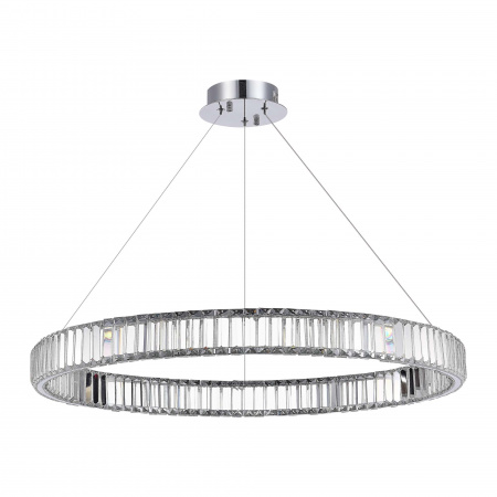 ST LUCE SL1622.163.01 Люстра подвесная ST-Luce Хром/Прозрачный LED 1*40W 4000K ТИВОЛИ