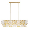 ST LUCE SL6240.203.08 Светильник подвесной ST-Luce золотистый/Прозрачный, янтарный E14 8*60W ТЕНДЕРО