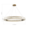 ST LUCE SL1622.313.01 Люстра подвесная ST-Luce Латунь/Прозрачный LED 1*68W 4000K ТИВОЛИ