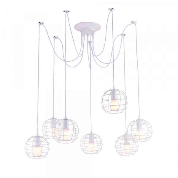 Подвесная люстра Arte Lamp SPIDER A1110SP-7WH