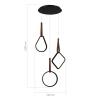 ST LUCE SL6131.403.36 Светильник подвесной ST-Luce Черный/Черный, Терракотовый LED 1*36W 4000K ШЕЙП
