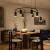 ST LUCE SL1213.403.06 Светильник подвесной ST-Luce Черный/Черный GU10 6*5W 4000K КЕНДО