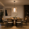 ST LUCE SL6241.503.01 Светильник подвесной ST-Luce Древесный/Белый E27 1*40W АЛЬМА