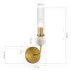 ST LUCE SL1244.301.01 Светильник настенный ST-Luce латунь/прозрачный E14 1*40W МЕДЕА