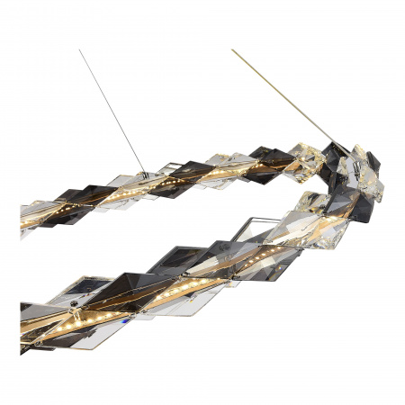 ST LUCE SL6009.113.01 Люстра подвесная ST-Luce Хром/Прозрачно-Дымчатый LED 1*30W 3000K ДИАМАНТА