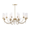 ST LUCE SL1400.303.10 Люстра подвесная ST-Luce Латунь/Латунь, Прозрачный E14 10*40W ИЛЛЮМИА