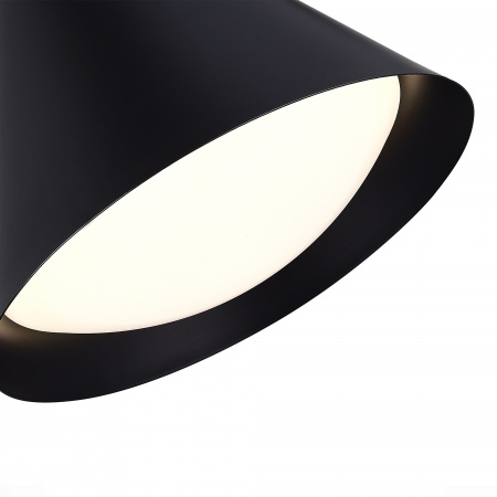 ST LUCE SL6501.403.01 Светильник подвесной ST-Luce Черный/Черный LED 1*7W 3000K ТРЕЗО