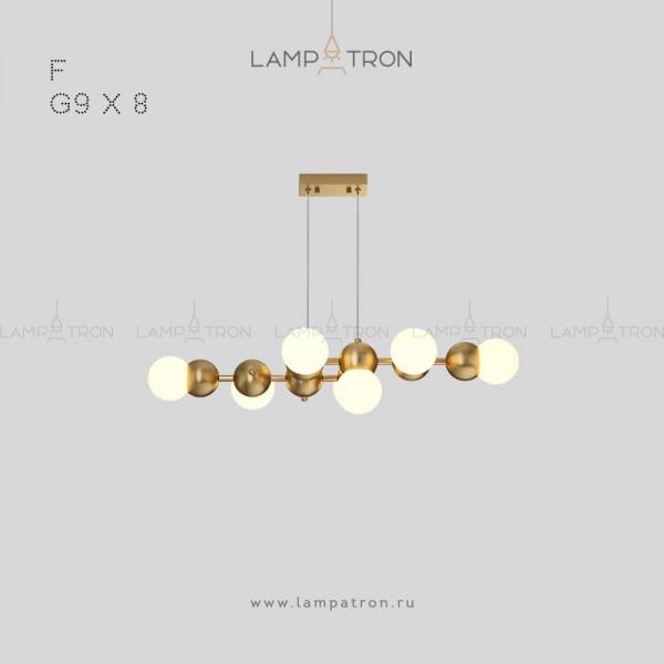 Реечный, рядный светильник Lampatron MARICA. Размер F