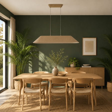 ST LUCE SL3001.813.01 Светильник подвесной ST-Luce Бежевый,Белый/Бежевый,Белый LED 1*32W СЕНТИТО