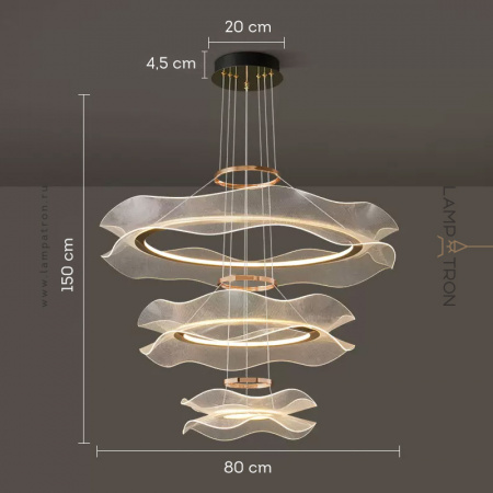 Подвесной светильник Lampatron FLOWER AIRY, Тип A. Размер XL