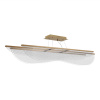 ST LUCE SL6509.223.01 Светильник подвесной ST-Luce Золотистый/Прозрачный LED 1*60W 4000K ФЕЗАЛЕ