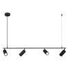 ST LUCE SL1213.403.04 Светильник подвесной ST-Luce Черный/Черный GU10 4*5W 4000K КЕНДО