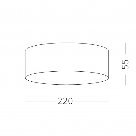 ST LUCE ST606.432.27 Светильник потолочный Черный LED 1*27W 3000K 2 430Lm Ra>90 120° IP20 D220xH55 185-265V Накладные светильники