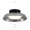 ST LUCE SL6019.412.01 Светильник потолочный ST-Luce Черный/Дымчатый, Белый LED 1*36W 3000K ФОРЕЙ