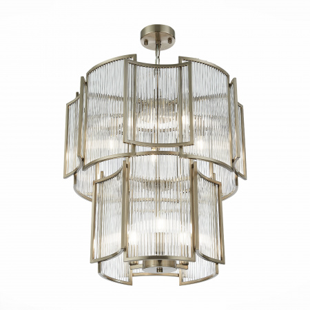 ST LUCE SL1234.103.08 Люстра подвесная ST-Luce Никель/Прозрачный, Никель E14 8*60W КОЗЕНЦА